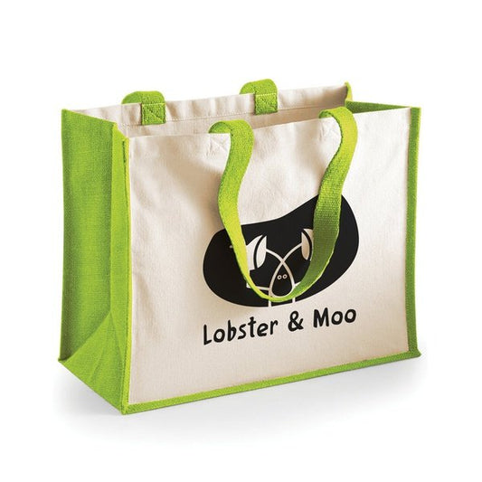 Colourful Cotton Jute Shopper Bag