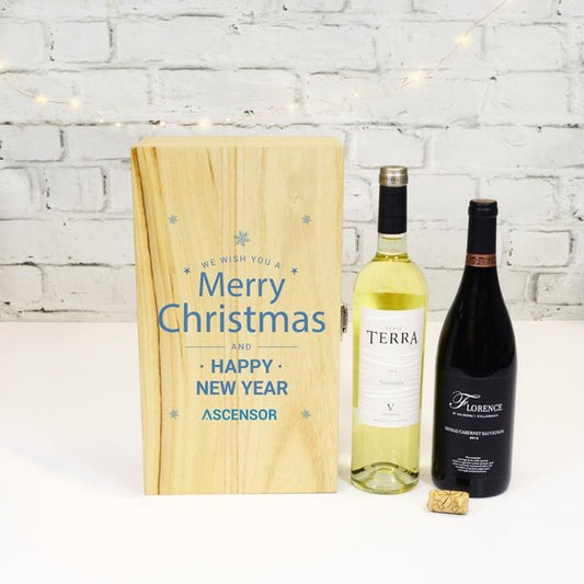 Double Bottle Wooden Gift Box