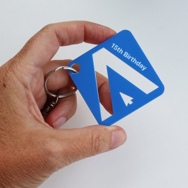 Any shape Branded Keyring
