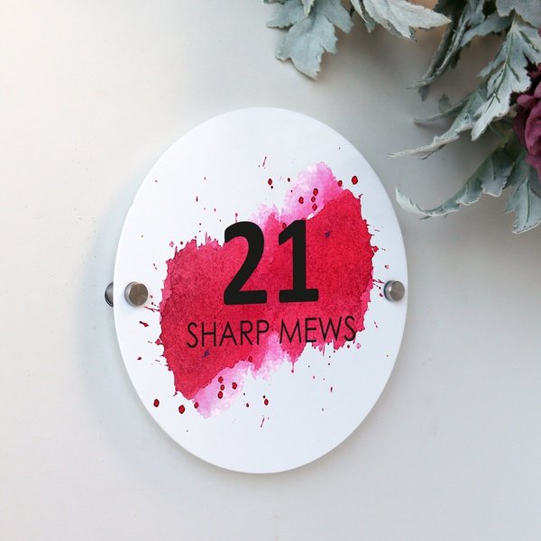 Coloured Acrylic Office Sign