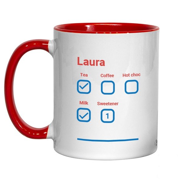Colour Inner and Handle 11oz Mug