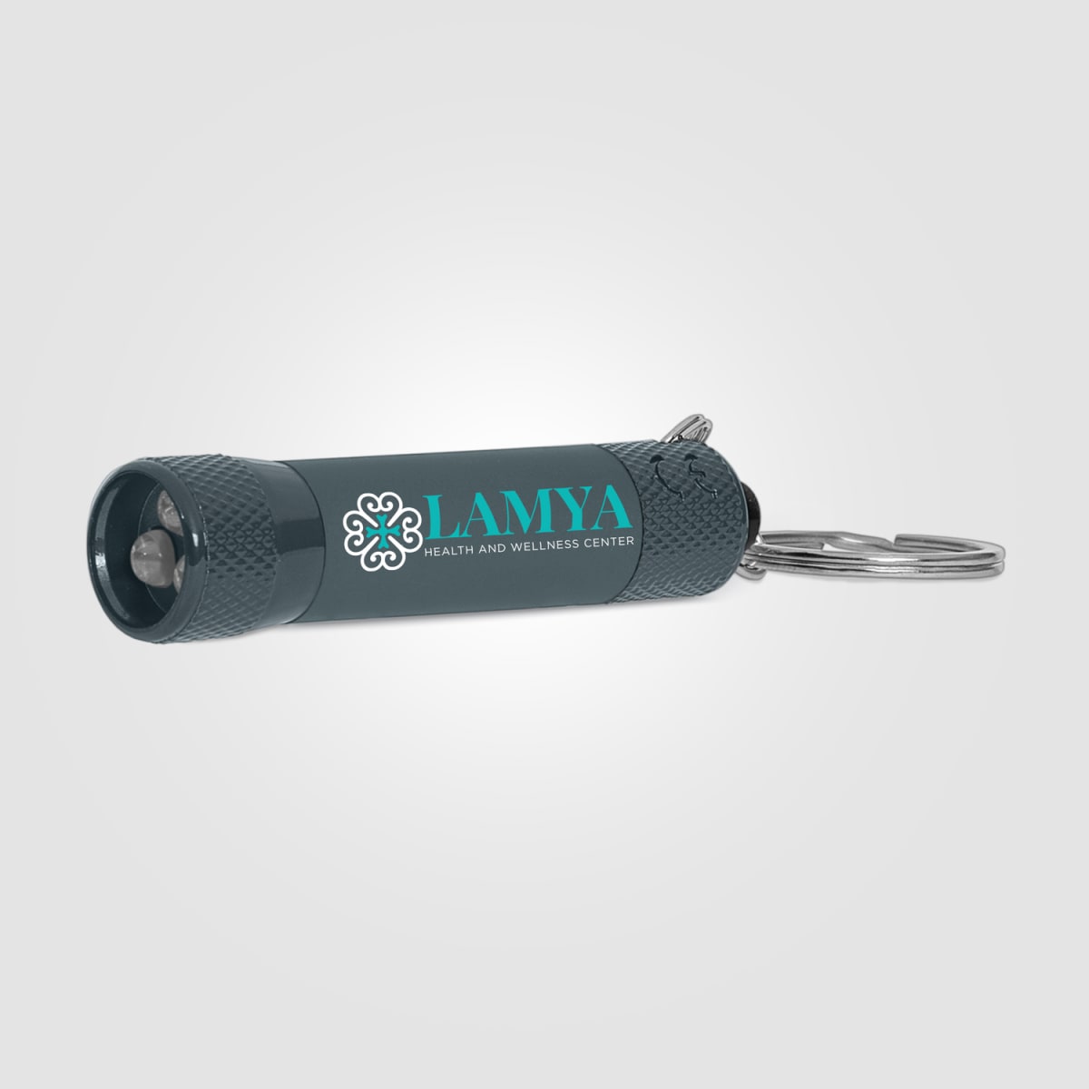 Branded Soft-Touch 3 LED Torch Keyring
