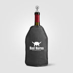 Branded Heathered Polyester Wine Bottle Cooler