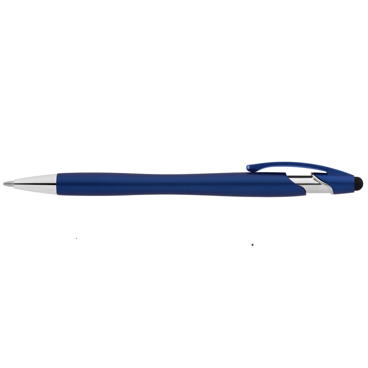 Branded Recycled Plastic Stylus Pen with Anti-Fraud Ink in Royal Blue