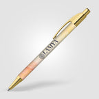 Branded Metallic Trim Executive Ballpoint Pen in Gold