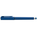 Branded Recycled ABS Gel Pen with Rubber Grip in Royal Blue