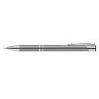Branded Anodised Aluminium Slim Pen in Gunmetal