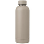 Branded Recycled Stainless Steel Insulated Bottle 530ml in Dune