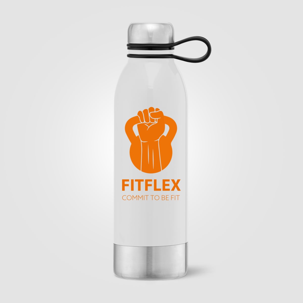 Branded 740ml Stainless Steel Sports Bottle