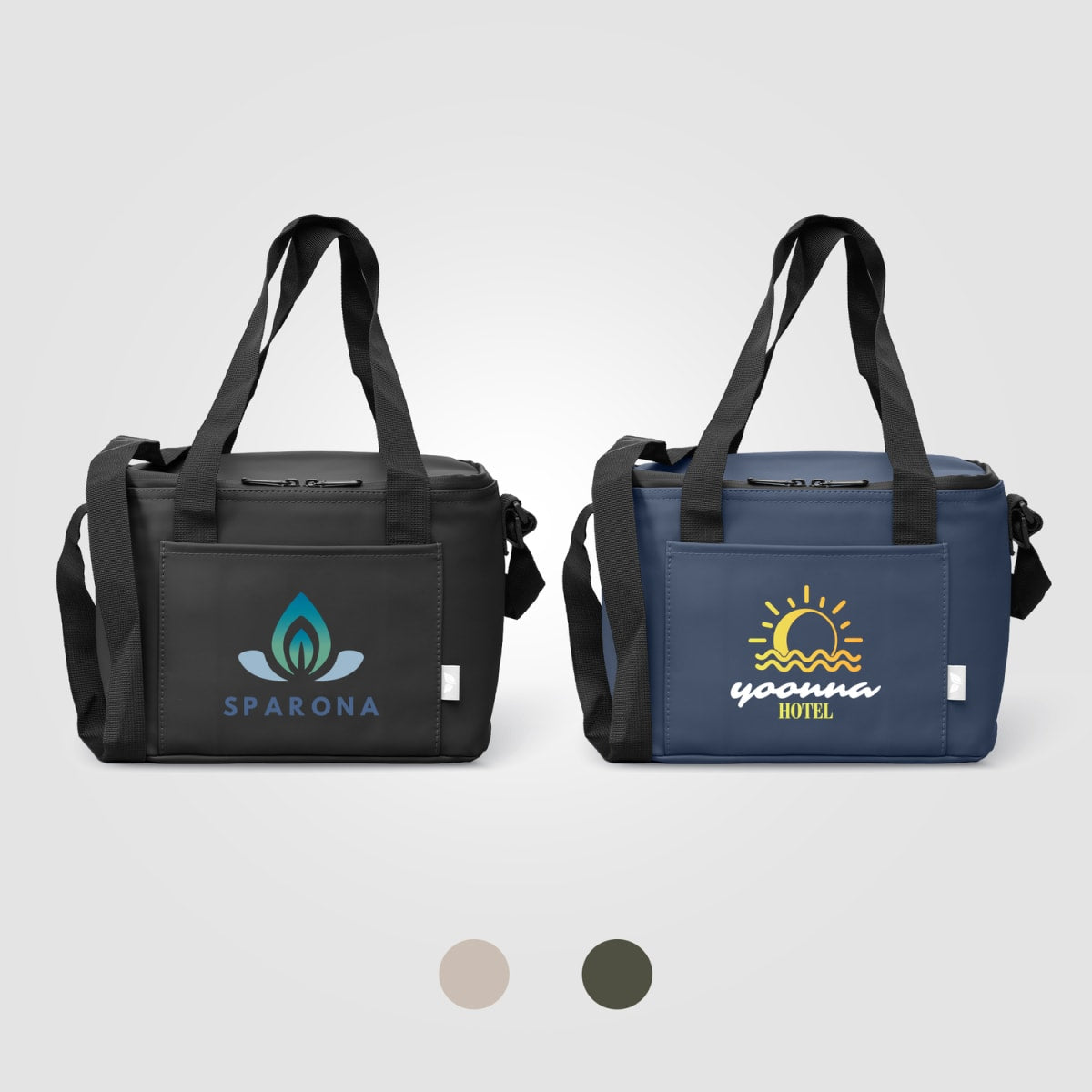 Branded Recycled PU 12 Can Cooler Bag