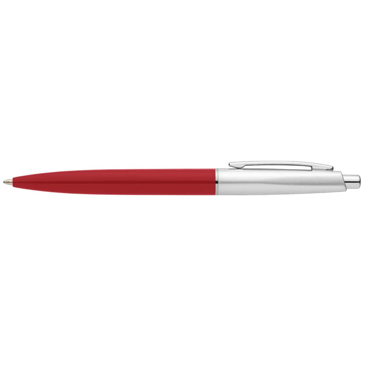 Branded Recycled Plastic Chrome Trim Retractable Pen
