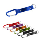 Branded Metal Carabiner Keyring with Mesh Strap