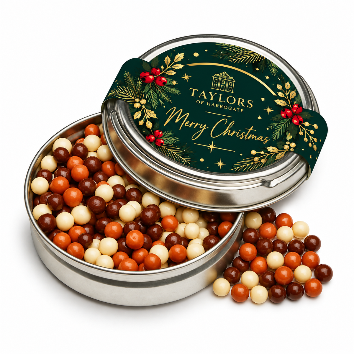 Branded Chocolate Pearls Caviar Tin