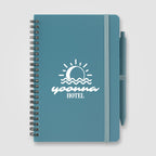 Branded A5 Repreve Recycled Spiral Notebook with Pen