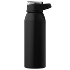 Branded 710ml Recycled Stainless Steel Sport Bottle in Black