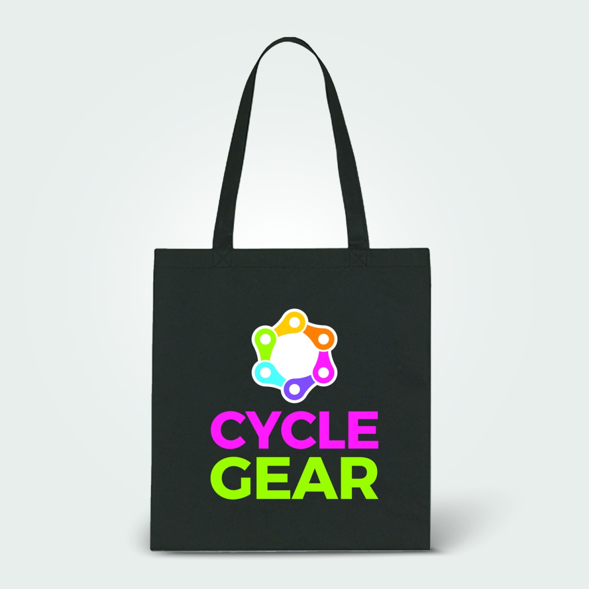 Branded Budget Non-Woven Tote Bag in Black