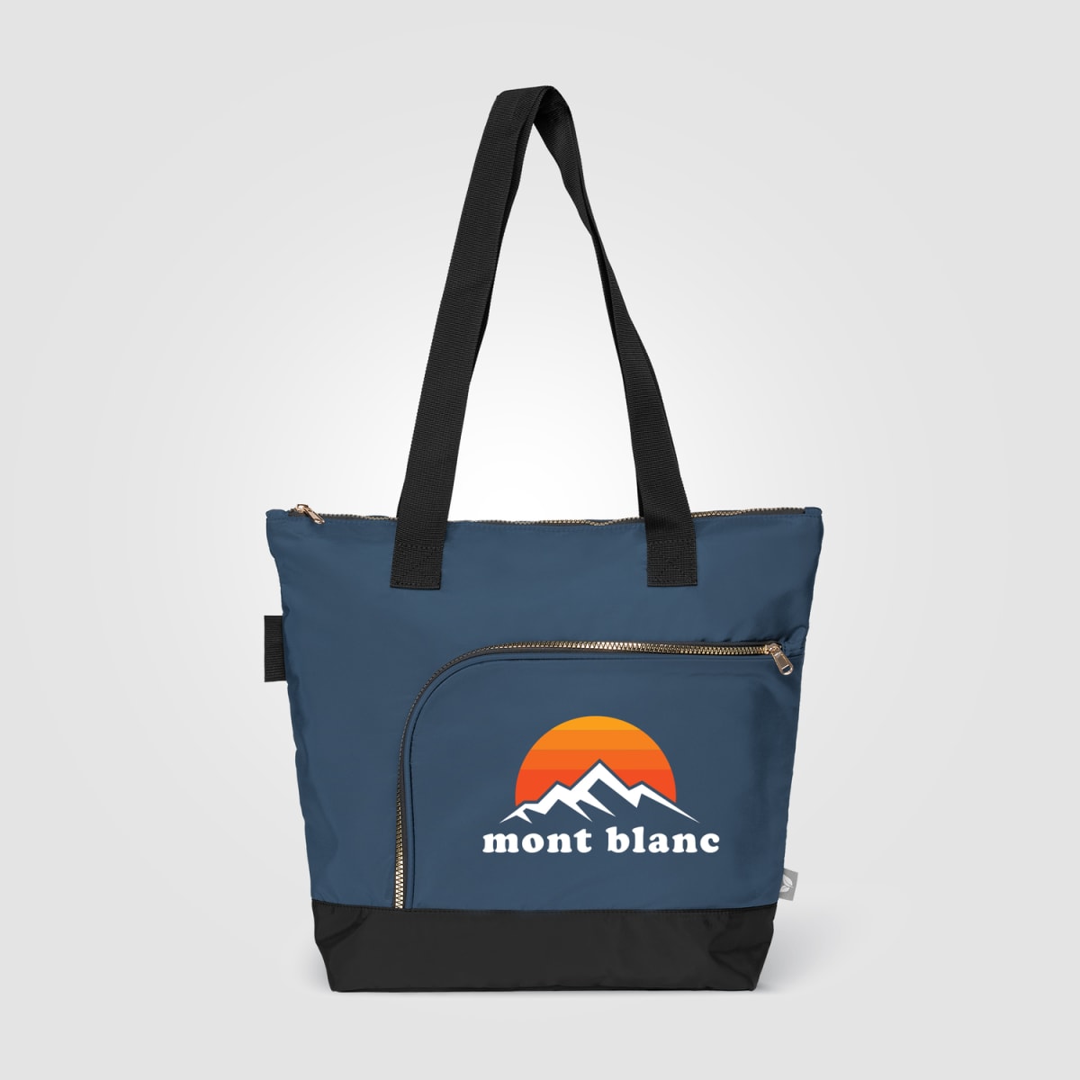 Branded rPET Zip Tote Bag with Bottle Pocket 18L