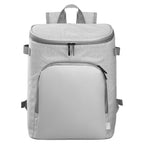 Branded 21L rPET Insulated Cooler Backpack in Gray