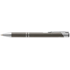 Branded Recycled Aluminium Retractable Pen with Chrome Trim in Gunmetal