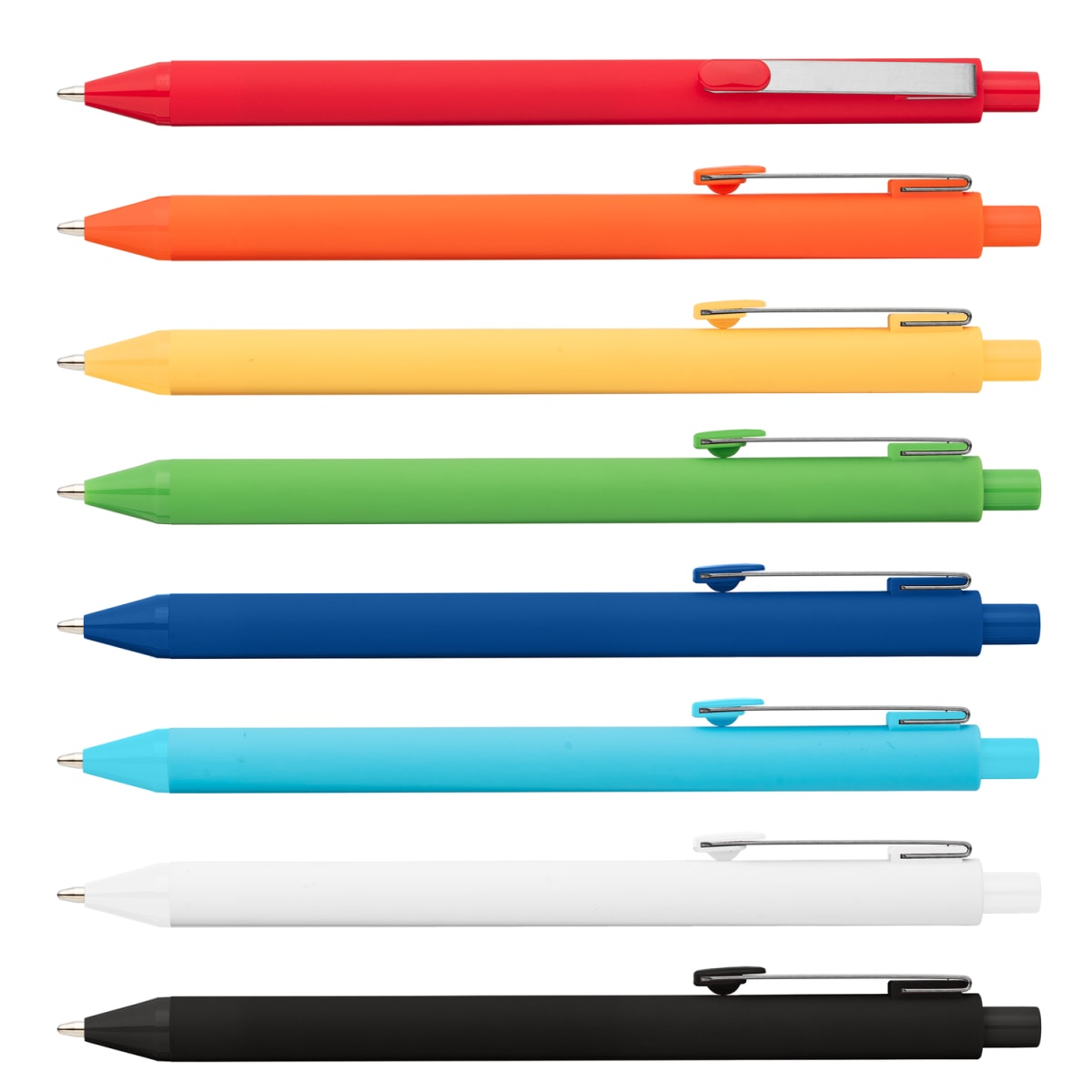 Branded Recycled Plastic Soft Touch Gel Pen