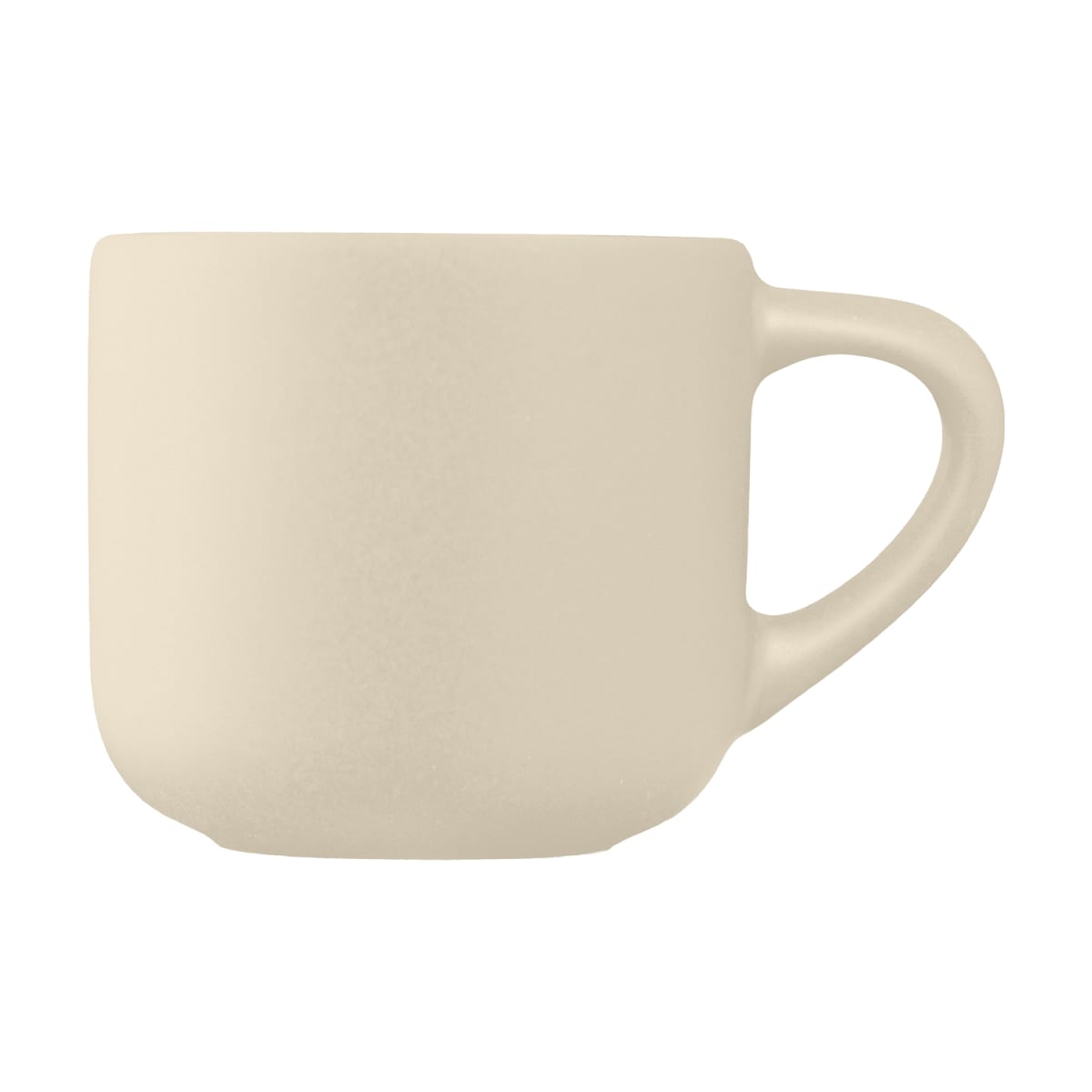 Branded Matte Ceramic Espresso Mug 90ml in Cream