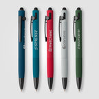Branded Recycled Aluminium Bolt Action Pen with Stylus