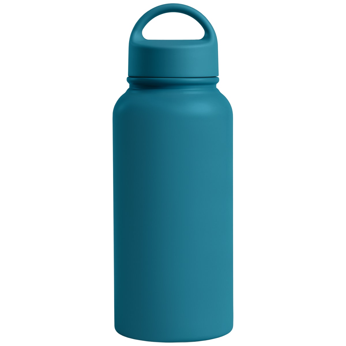 Branded 915ml Insulated Stainless Steel Bottle with Handle in Teal