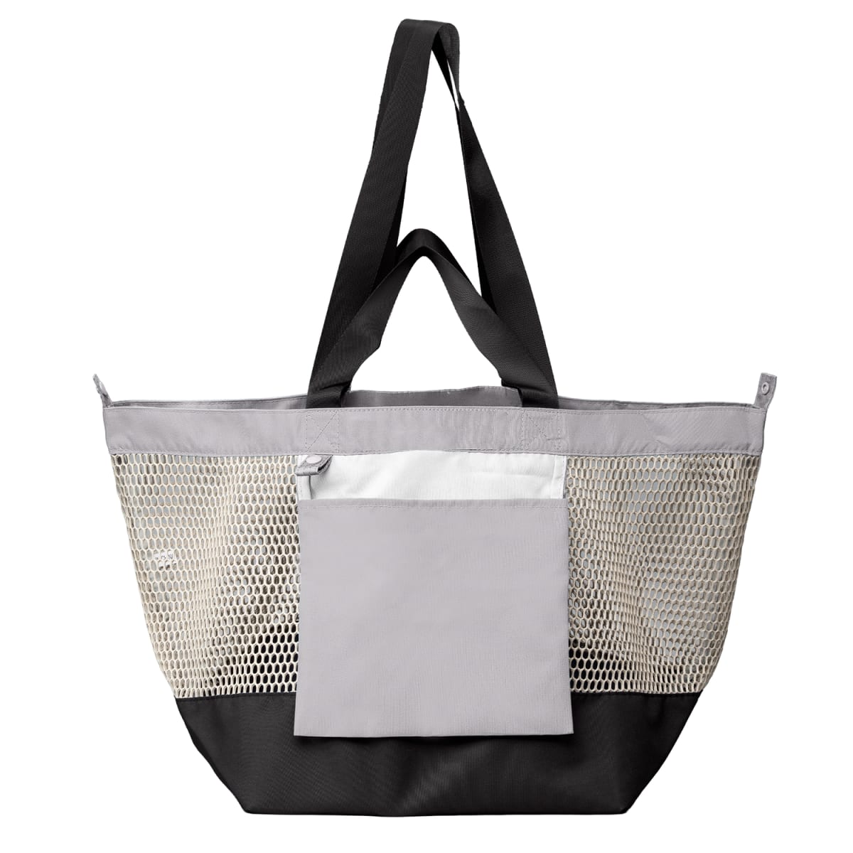 Branded Foldable Recycled Mesh Tote Bag 45 L in Gray