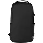 Branded Recycled PU Waterproof Laptop Backpack in Black