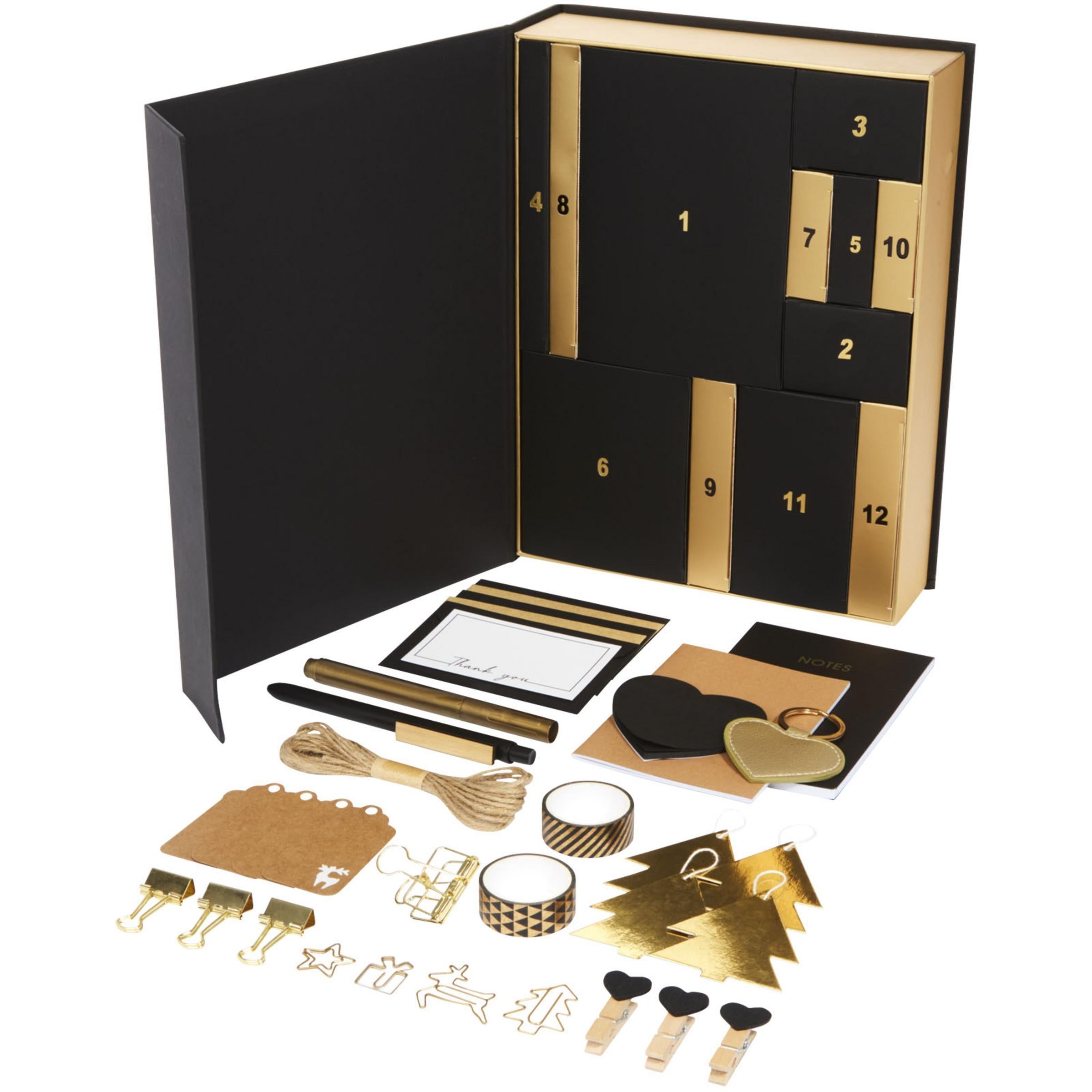 12-Day Advent Calendar Stationery Box