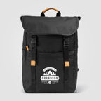 Branded rPET Laptop Backpack with Trolley Strap