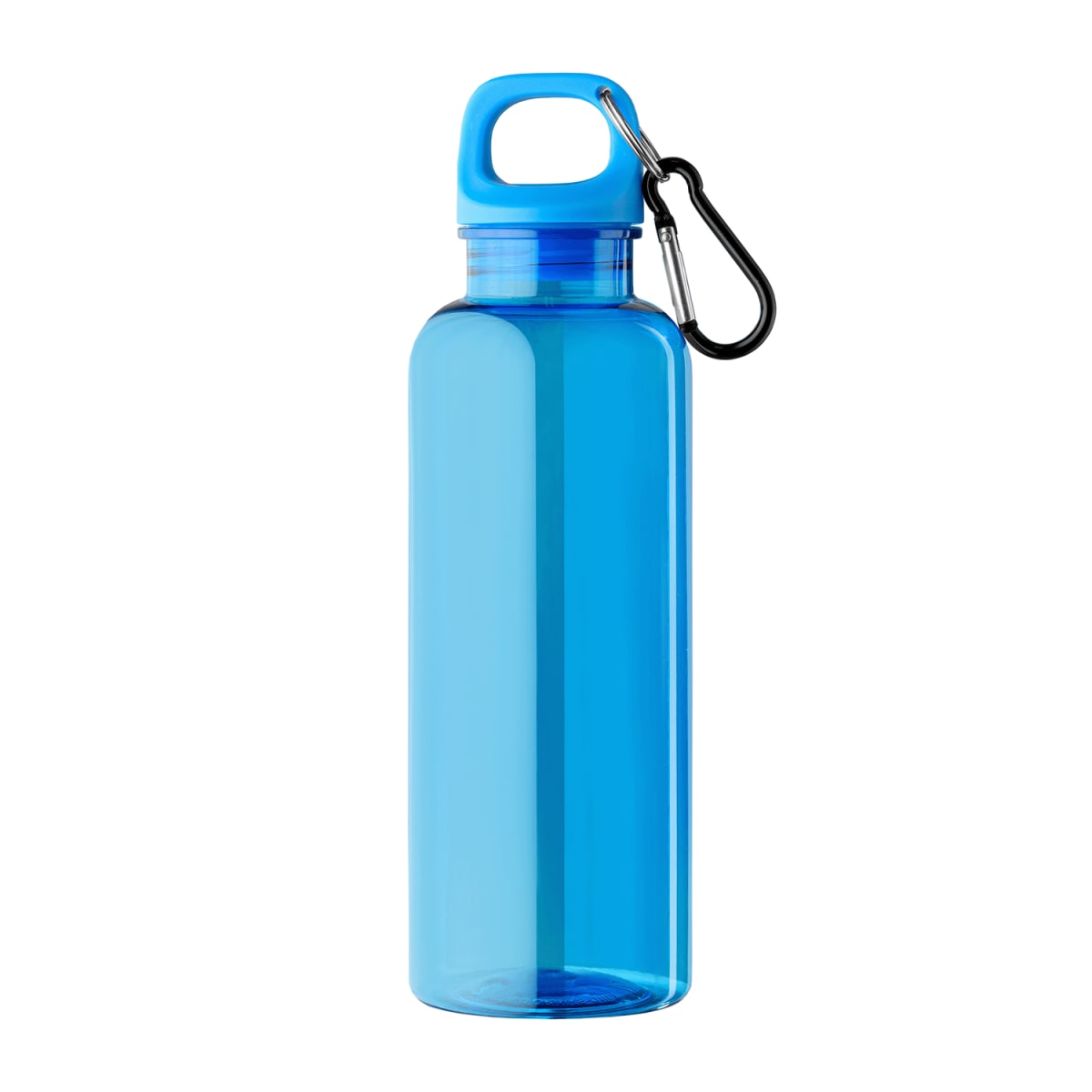 Branded Recycled PET Bike Bottle with Carabiner 500ml in Royal Blue