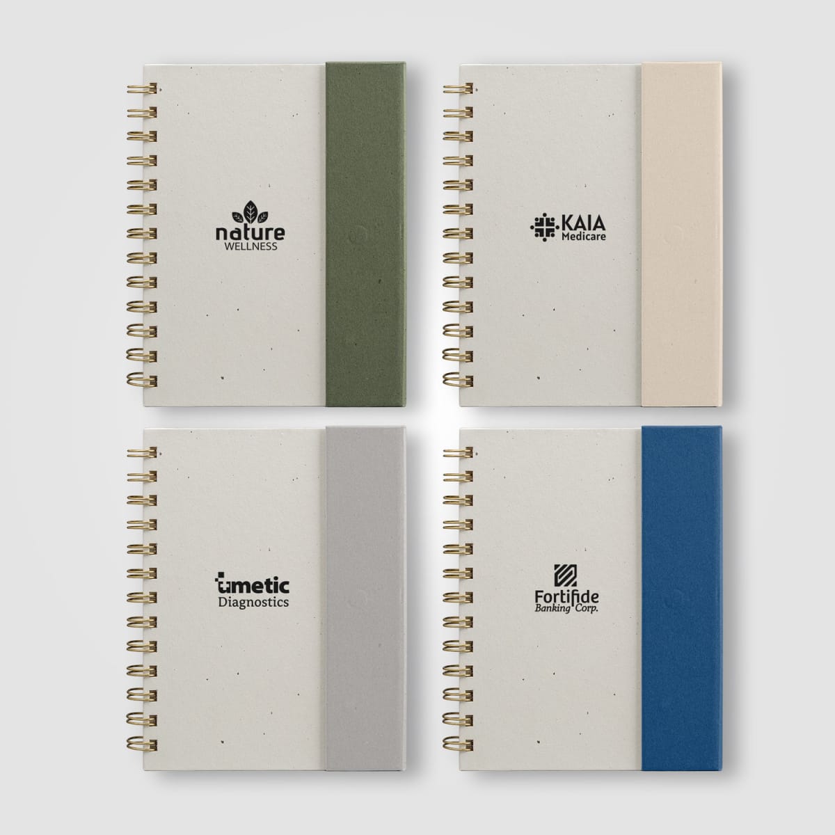 Branded B6 Spiral Notebook with Sticky Notes and Pen