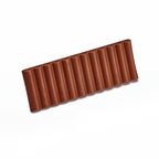 Branded Christmas chocolate batons, unpackaged