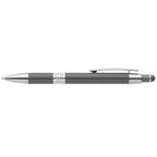 Branded Recycled Aluminium Chrome Trim Stylus Pen in Gunmetal