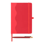 Branded Recycled Wave Pattern Journal and Pen Set
