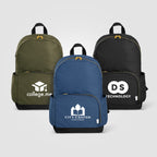 Branded rPET Laptop Backpack with Gold Zips - 20L