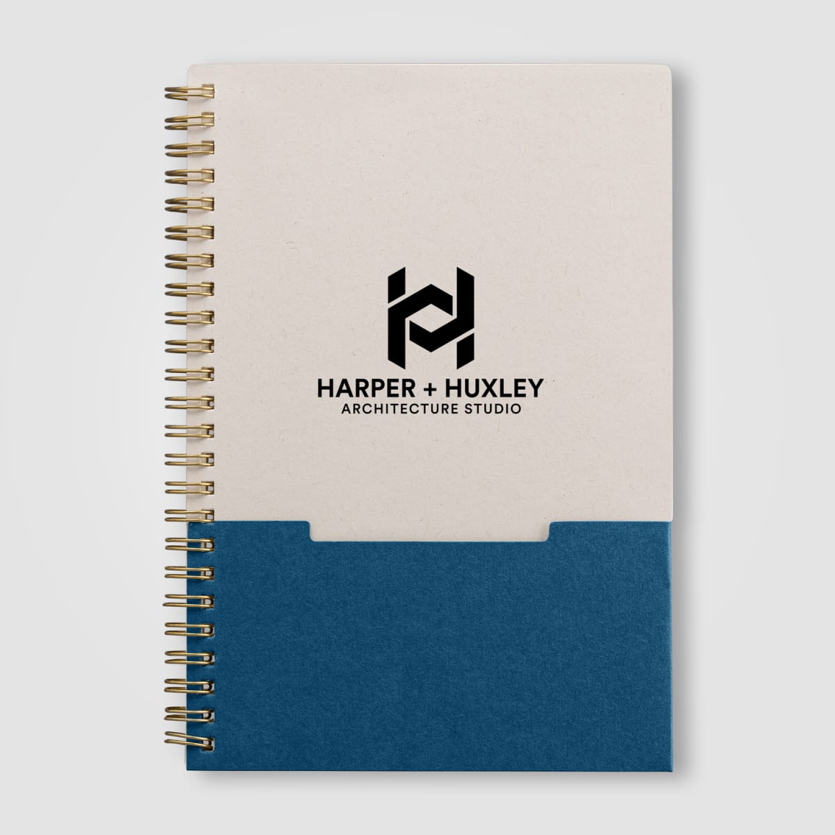Branded Spiral Notebook with Recycled Cotton Cover