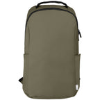 Branded Recycled PU Waterproof Laptop Backpack in Green