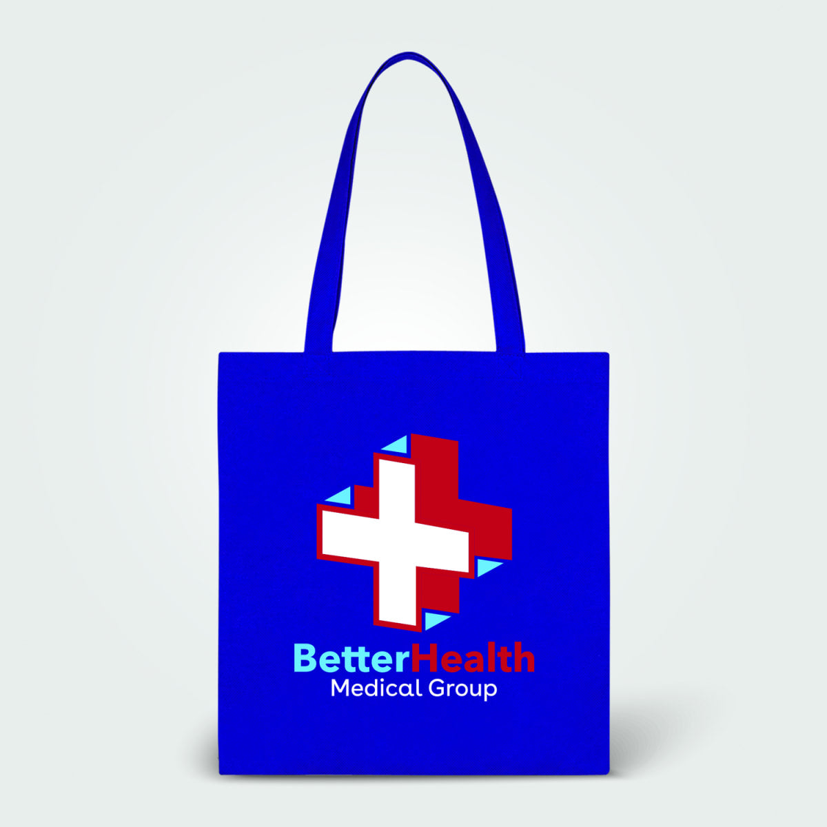Branded Budget Non-Woven Tote Bag in Royal Blue