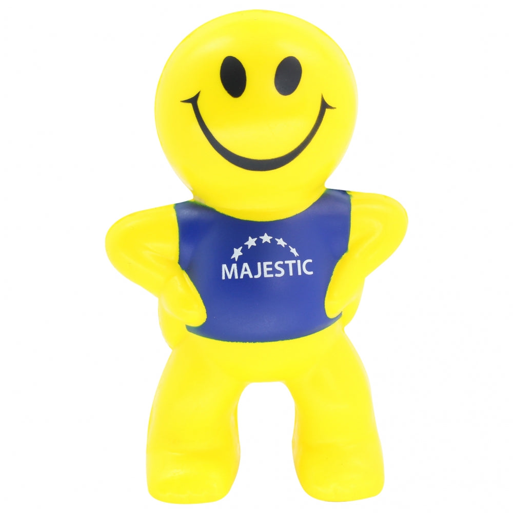 Branded Smiley Character Stress Toy