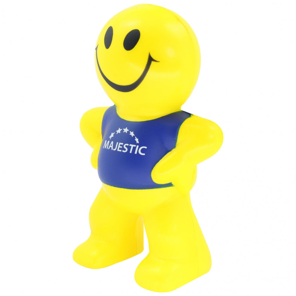 Branded Smiley Character Stress Toy