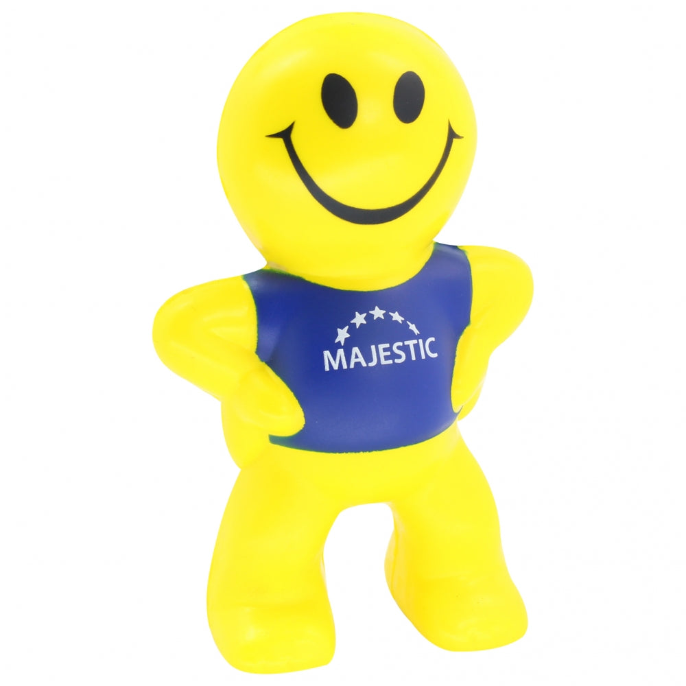 Branded Smiley Character Stress Toy