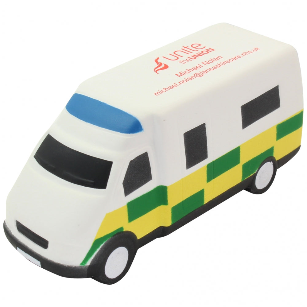 Branded Ambulance Stress Toy