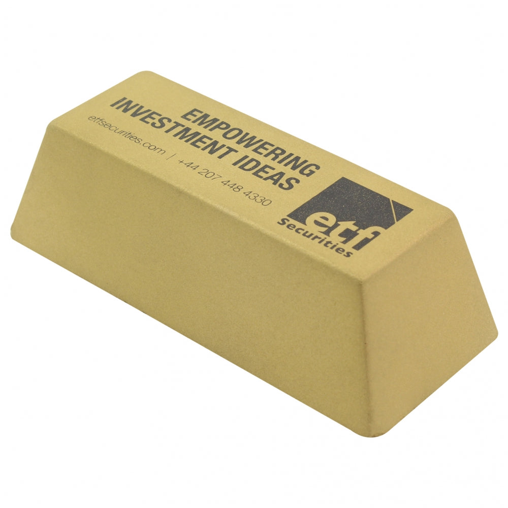 Branded Gold Bar Stress Toy