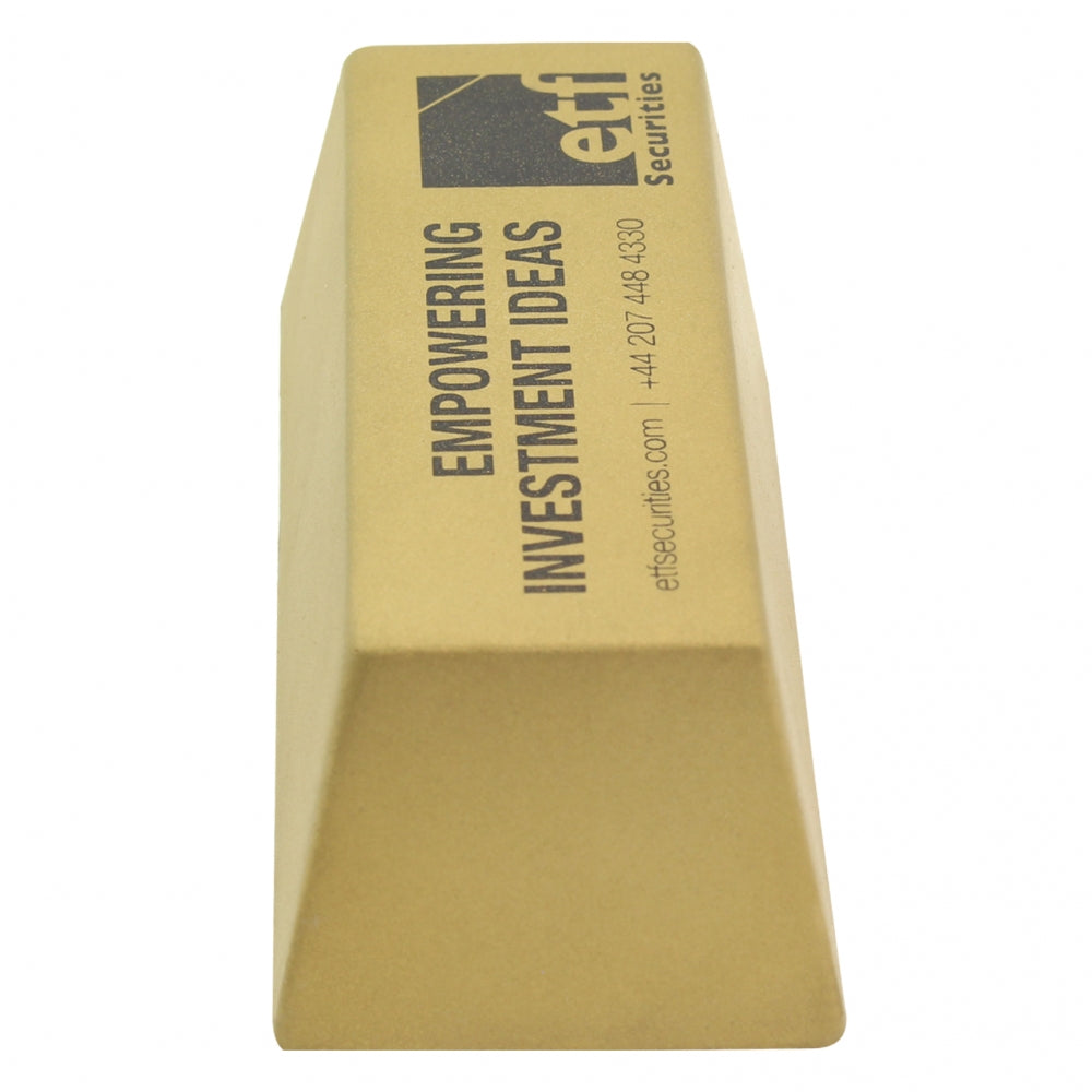 Branded Gold Bar Stress Toy