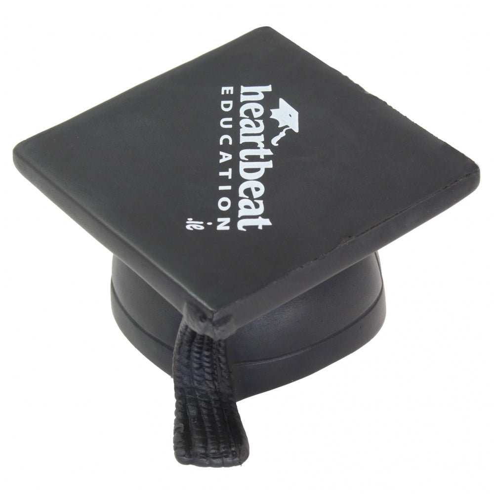 Branded Graduation Mortar Board Stress Toy