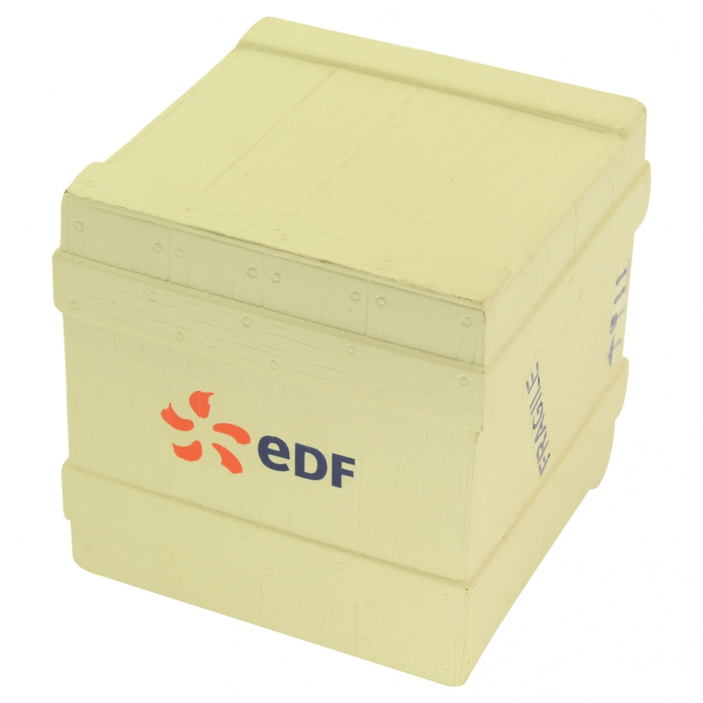Branded Wooden Crate Stress Toy