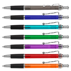 Branded Translucent Ballpoint Pen with Spiral Clip