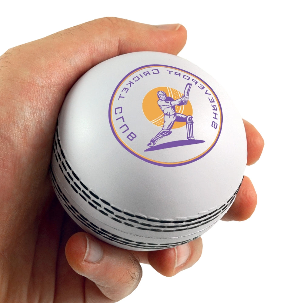 Branded Cricket Ball Stress Toy
